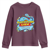 Phlebotomy Crew Lab Week 2026 Youth Sweatshirt One Stick At A Time Funny Phlebotomist Healthcare Lab