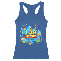 Lab Story Lab Week 2026 Celebration Racerback Tank Top Every Test Tells a Story Medical Lab Tech Appreciation Gift