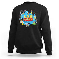 Lab Story Lab Week 2026 Celebration Sweatshirt Every Test Tells a Story Medical Lab Tech Appreciation Gift