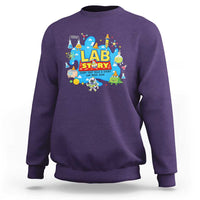 Lab Story Lab Week 2026 Celebration Sweatshirt Every Test Tells a Story Medical Lab Tech Appreciation Gift
