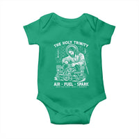 Funny Mechanic Jesus Holy Trinity Air Fuel Spark Baby Onesie Christian Car Lover Humor Gift for Gearheads