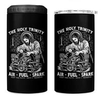 Funny Mechanic Jesus Holy Trinity Air Fuel Spark 4 in 1 Can Cooler Tumbler Christian Car Lover Humor Gift for Gearheads