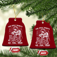 Funny Mechanic Jesus Holy Trinity Air Fuel Spark Ceramic Ornament Christian Car Lover Humor Gift for Gearheads