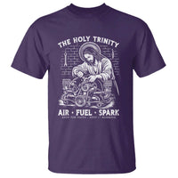 Funny Mechanic Jesus Holy Trinity Air Fuel Spark T Shirt Christian Car Lover Humor Gift for Gearheads
