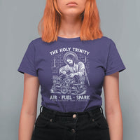 Funny Mechanic Jesus Holy Trinity Air Fuel Spark T Shirt For Women Christian Car Lover Humor Gift for Gearheads