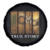 Christian Easter True Story Resurrection Scene Vintage Spare Tire Cover Faith Based Jesus Empty Tomb Gift for Believers