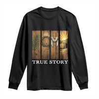 Christian Easter True Story Resurrection Scene Vintage Long Sleeve Shirt Faith Based Jesus Empty Tomb Gift for Believers