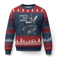 You Are Not Alone There Are Bugs Vintage Dark Academia Ugly Christmas Sweater Insect Entomology Humor Folk Indie Music Lover