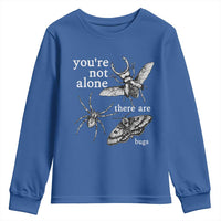 You Are Not Alone There Are Bugs Vintage Dark Academia Youth Sweatshirt Insect Entomology Humor Folk Indie Music Lover