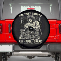 Funny Mechanic Jesus Holy Trinity Air Fuel Spark Vintage Spare Tire Cover Christian Car Lover Humor Gift for Gearheads