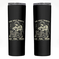 Funny Mechanic Jesus Holy Trinity Air Fuel Spark Vintage Skinny Tumbler Christian Car Lover Humor Gift for Gearheads