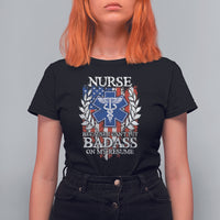 Funny Nurse T Shirt For Women Funny American Nurse Medicare Healthcare Nurse Appreciation Gift Nurse Because I Cant Put Badass On My Resume American Flag - Wonder Print Shop