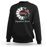 Funny Nurse Sweatshirt RN Registered Nurse Pride Nurse Life Empowering Caregivers #NurseLife #RegisteredNurse Sunflower - Wonder Print Shop