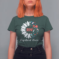 Funny Nurse T Shirt For Women RN Registered Nurse Pride Nurse Life Empowering Caregivers #NurseLife  #RegisteredNurse Sunflower - Wonder Print Shop