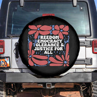 Subtle FDT Spare Tire Cover Freedom Democracy Tolerence and Justice For All