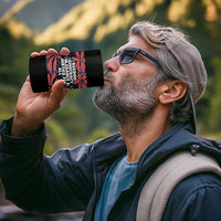 Subtle FDT 4 in 1 Can Cooler Tumbler Freedom Democracy Tolerence and Justice For All