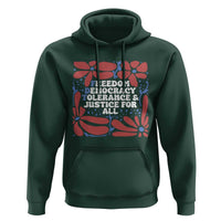 Subtle FDT Hoodie Freedom Democracy Tolerence and Justice For All