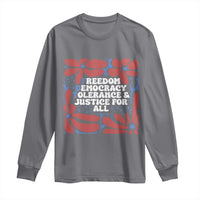 Subtle FDT Long Sleeve Shirt Freedom Democracy Tolerence and Justice For All