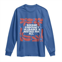 Subtle FDT Long Sleeve Shirt Freedom Democracy Tolerence and Justice For All