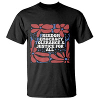 Subtle FDT T Shirt Freedom Democracy Tolerence and Justice For All