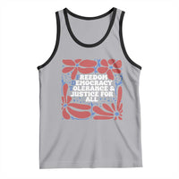 Subtle FDT Tank Top Freedom Democracy Tolerence and Justice For All