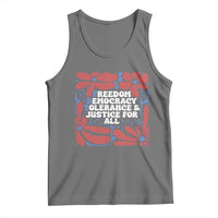 Subtle FDT Tank Top Freedom Democracy Tolerence and Justice For All