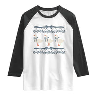 Country Goose 80s Raglan Shirt 1980s Geese Blue Bowed Mama Goose