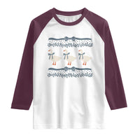 Country Goose 80s Raglan Shirt 1980s Geese Blue Bowed Mama Goose