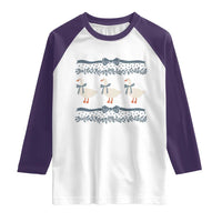 Country Goose 80s Raglan Shirt 1980s Geese Blue Bowed Mama Goose