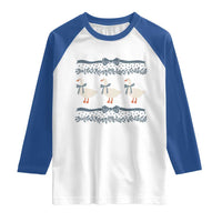 Country Goose 80s Raglan Shirt 1980s Geese Blue Bowed Mama Goose