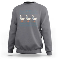 Country Goose 80s Sweatshirt 1980s Geese Blue Bowed Mama Goose