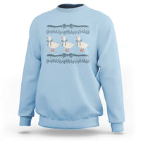 Country Goose 80s Sweatshirt 1980s Geese Blue Bowed Mama Goose