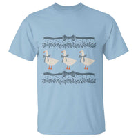 Country Goose 80s T Shirt 1980s Geese Blue Bowed Mama Goose