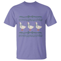 Country Goose 80s T Shirt 1980s Geese Blue Bowed Mama Goose
