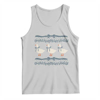 Country Goose 80s Tank Top 1980s Geese Blue Bowed Mama Goose