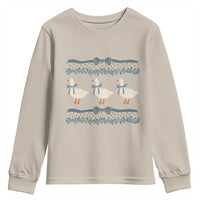 Country Goose 80s Youth Sweatshirt 1980s Geese Blue Bowed Mama Goose