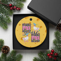 Floral Mama Goose Ceramic Ornament Coquette Vintage Aesthetic Geese Mom Mothers Day - Wonder Print Shop