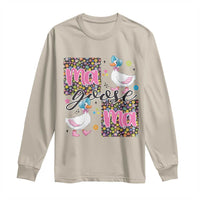 Floral Mama Goose Long Sleeve Shirt Coquette Vintage Aesthetic Geese Mom Mothers Day