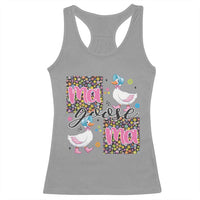 Floral Mama Goose Racerback Tank Top Coquette Vintage Aesthetic Geese Mom Mothers Day