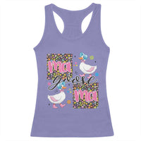 Floral Mama Goose Racerback Tank Top Coquette Vintage Aesthetic Geese Mom Mothers Day