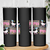 Floral Mama Goose Skinny Tumbler Coquette Vintage Aesthetic Geese Mom Mothers Day