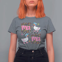 Floral Mama Goose T Shirt For Women Coquette Vintage Aesthetic Geese Mom Mothers Day