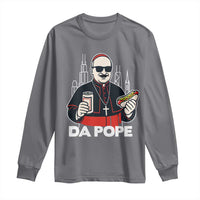 Funny Da Pope Chicago Hot Dog Long Sleeve Shirt 267th Pope Leo XIV