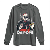 Funny Da Pope Chicago Hot Dog Long Sleeve Shirt 267th Pope Leo XIV