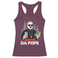 Funny Da Pope Chicago Hot Dog Racerback Tank Top 267th Pope Leo XIV