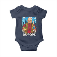 Funny Da Pope Leo XIV Baby Onesie 267th Pope Chicago Hot Dog and Beer