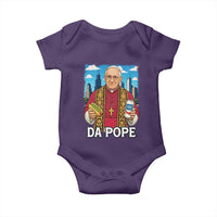 Funny Da Pope Leo XIV Baby Onesie 267th Pope Chicago Hot Dog and Beer