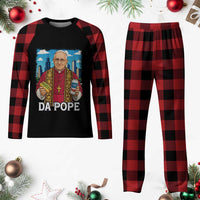 Funny Da Pope Leo XIV Plaid Pajama Set 267th Pope Chicago Hot Dog and Beer - Wonder Print Shop