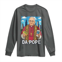 Funny Da Pope Leo XIV Long Sleeve Shirt 267th Pope Chicago Hot Dog and Beer
