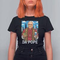 Funny Da Pope Leo XIV T Shirt For Women 267th Pope Chicago Hot Dog and Beer